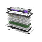 Клавіатура Hator Hellyberry HK75 Mechanical Linear RGB Wireless/Bluetooth/USB UA White/Violet (HK75_wireless)