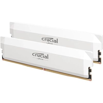 Модуль пам\'яті для комп\'ютера DDR5 64GB (2x32GB) 6400 MHz Pro Overclocking White Micron (CP2K32G64C40U5W)