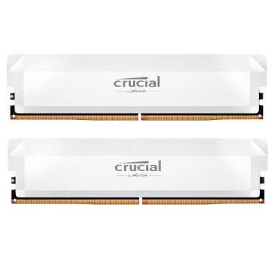 Модуль пам\'яті для комп\'ютера DDR5 64GB (2x32GB) 6400 MHz Pro Overclocking White Micron (CP2K32G64C40U5W)