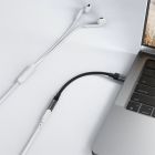 Перехідник USB-C to 3.5mm F 0.15m DAC audio black Acefast (6974316285281)