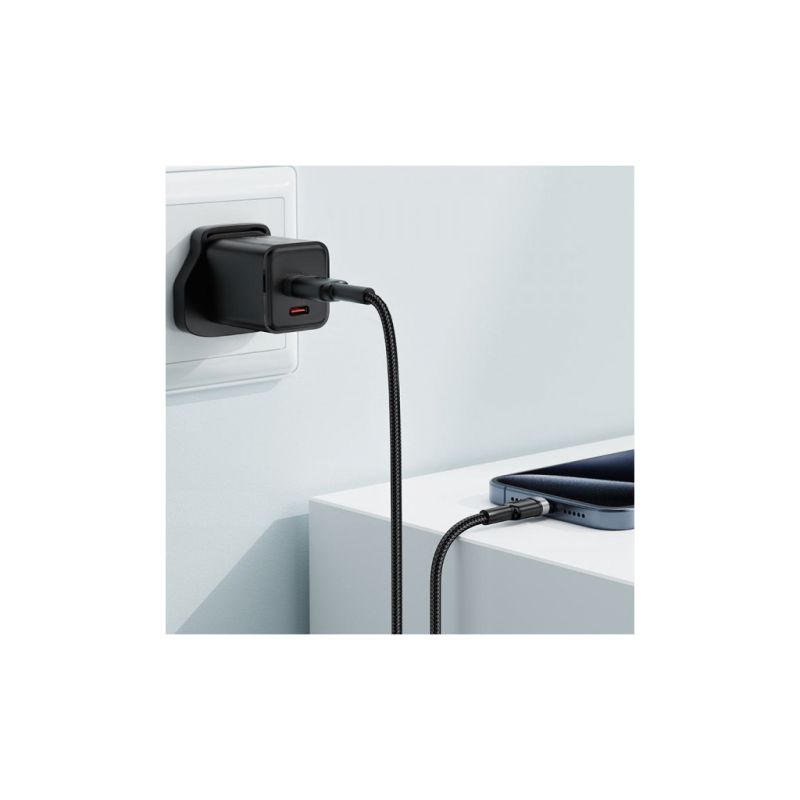 Дата кабель USB 2.0 AM to USB-C 1.2m 60W black Acefast (6974316285144)