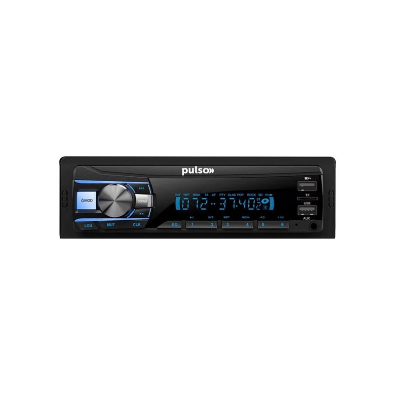 Автомагнітола PULSO RGB, USB, FM, RCA, LCD-дисплей, 4х50 Вт (P110611)