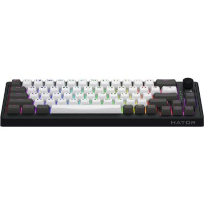 Клавиатура Hator Skyfall 65 Pro Aurum Vanila Silent RGB Wireless/Bluetooth/USB UA Grey/Black (HTK4160UA)