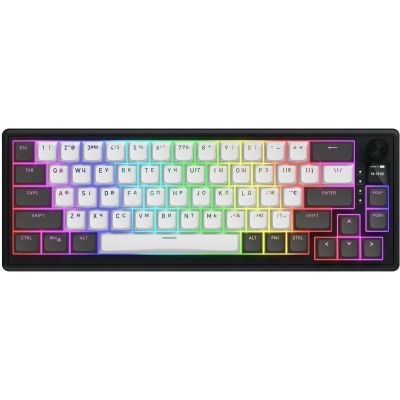 Клавиатура Hator Skyfall 65 Pro Aurum Vanila Silent RGB Wireless/Bluetooth/USB UA Grey/Black (HTK4160UA)