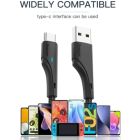 Дата кабель USB 2.0 AM to USB-C 1.0m 3A black Essager (EXCT-LS01)