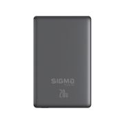 Батарея универсальная Sigma X-power SI10A7QL-MAG grey 10000mAh, Magnetic wireless 15W, PD+QC, 20W max (4827798955116)