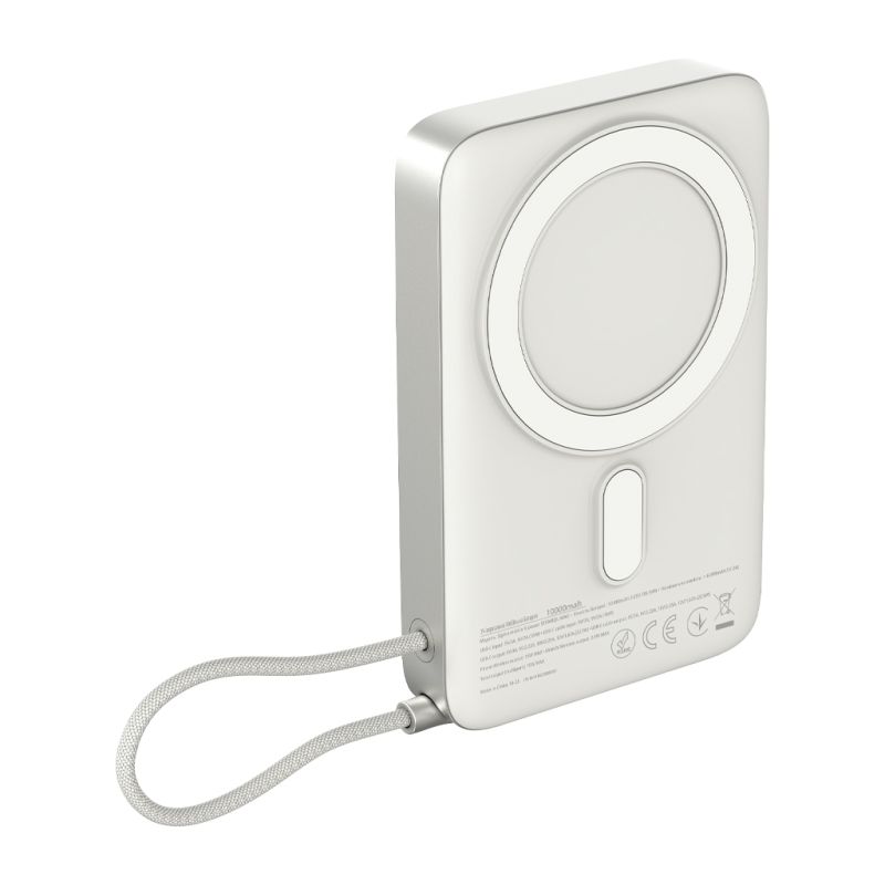 Батарея универсальная Sigma X-power SI10A8QL-MAG silver 10000mAh, Magnetic wireless 15W, charge iWatch, PD+QC, 22,5W max (4827798161012)