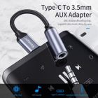 Переходник USB-C M to 3.5mm F 0.12m gray Essager (EZJE01-0G)