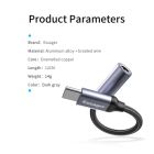 Переходник USB-C M to 3.5mm F 0.12m gray Essager (EZJE01-0G)