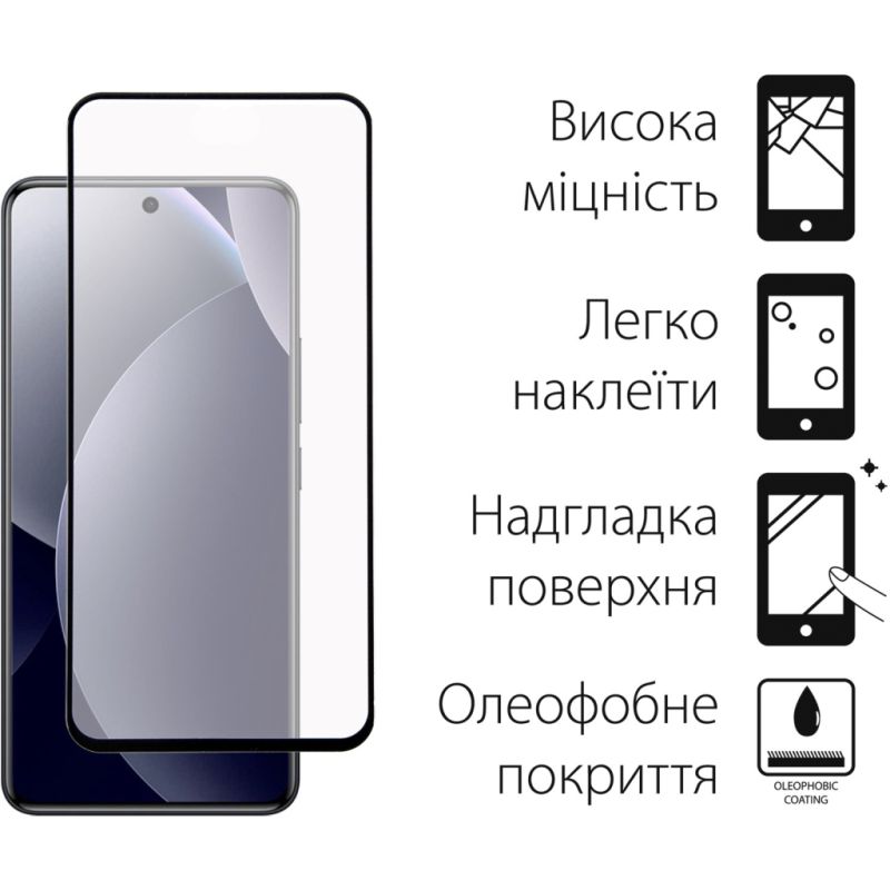 Стекло защитное Dengos Full Glue Xiaomi Redmi Note 15 Pro 5G Black (TGFG-427)