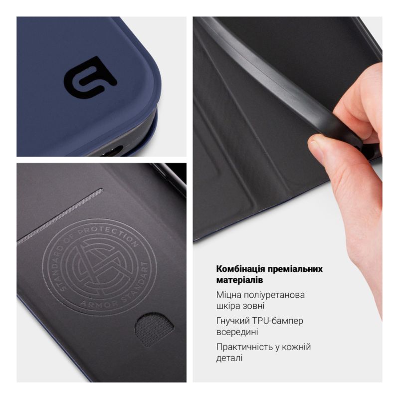 Чехол для мобильного телефона Armorstandart OneFold Case Samsung A37 5G Dark Blue (ARM89771)