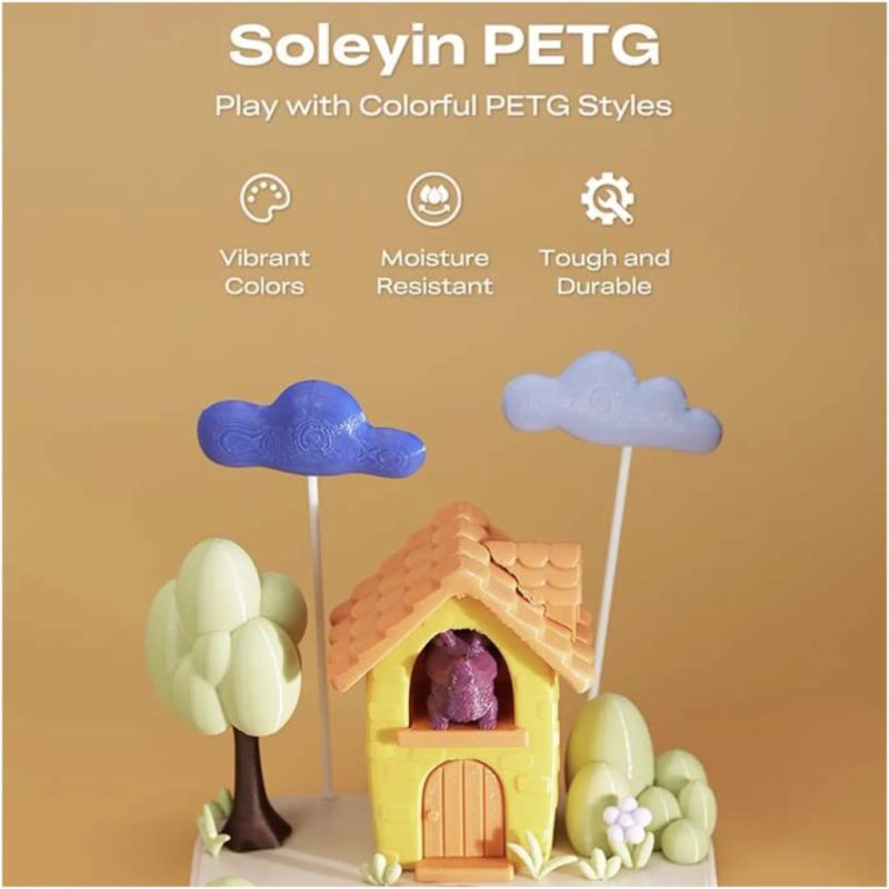 Пластик для 3D-принтера Creality Soleyin PETG 1.75мм, 1кг, brown milk tea (3301030165)