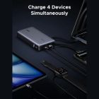 Батарея універсальна Ugreen 25000mAh 165W DualCable (PB552 55995B) (PB552  55995B)
