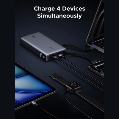 Батарея універсальна Ugreen 25000mAh 165W DualCable (PB552 55995B) (PB552  55995B)