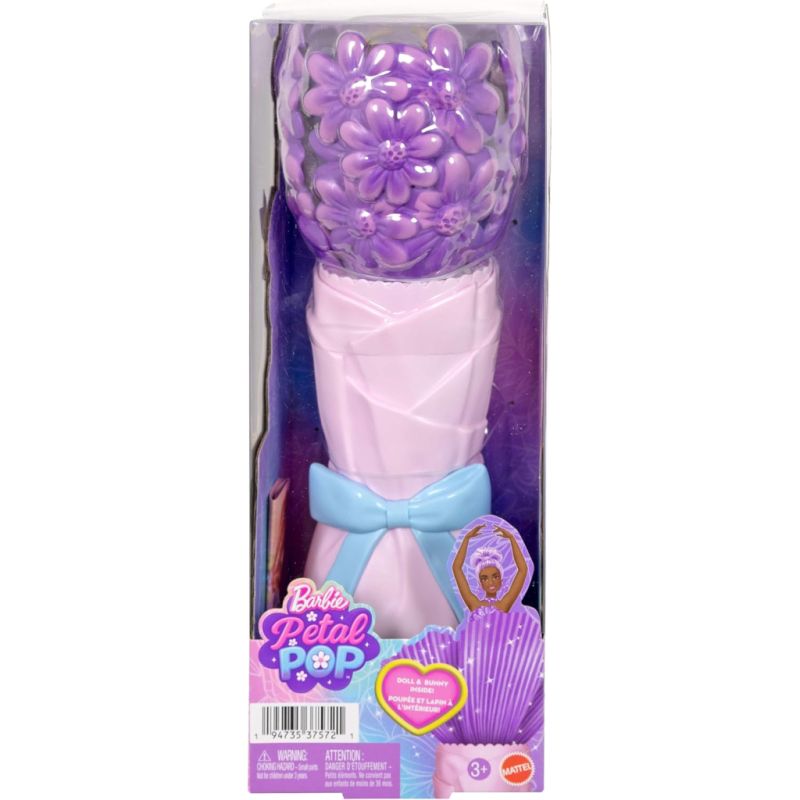 Кукла Barbie Набор-сюрприз с куклой Barbie Petal Pop Фиолетовая маргаритка (JMF58)