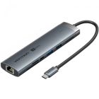 Концентратор Vention USB-C 9-in-1 HDMI 60Hz + 2xUSB 3.0 + RJ45 + SD/TF + 3.5mm + PD 100W (TGVHB)