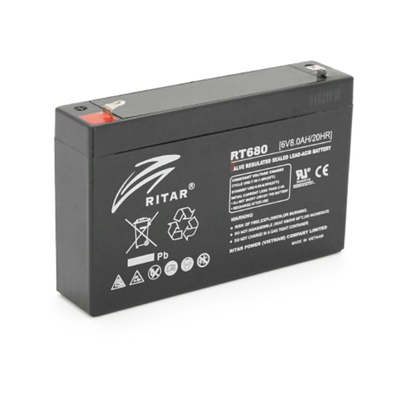 Батарея до ДБЖ Ritar AGM , 6V-8Ah (RT680G)