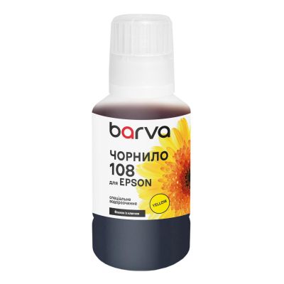 Чорнило Barva Epson 108 140 мл, yellow, special, OneKey (E108-1012)