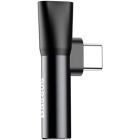 Переходник USB-C M to USB-C F + 3.5mm F black Baseus (CATL41-01)