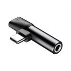 Переходник USB-C M to USB-C F + 3.5mm F black Baseus (CATL41-01)