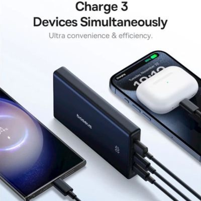 Батарея універсальна Baseus 10000mAh PicoGo 20W PD, QC, USB-A, 2*USB-C, Black (P10076801123-00)