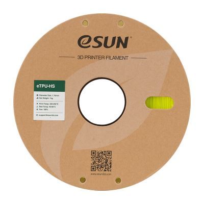 Пластик для 3D-принтера eSUN TPU HIGH SPEED 1,75mm 1kg FLUORES YELLOW (TPU-HS175F-Y1P1)