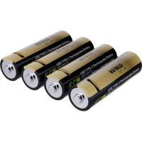 Аккумулятор Verico AA USB Type-C 2220mAh/3330mWh-1.5V Li-ion 4шт./уп. (Loop Energy PRO) (1UDBT-A6WEAC-NN)