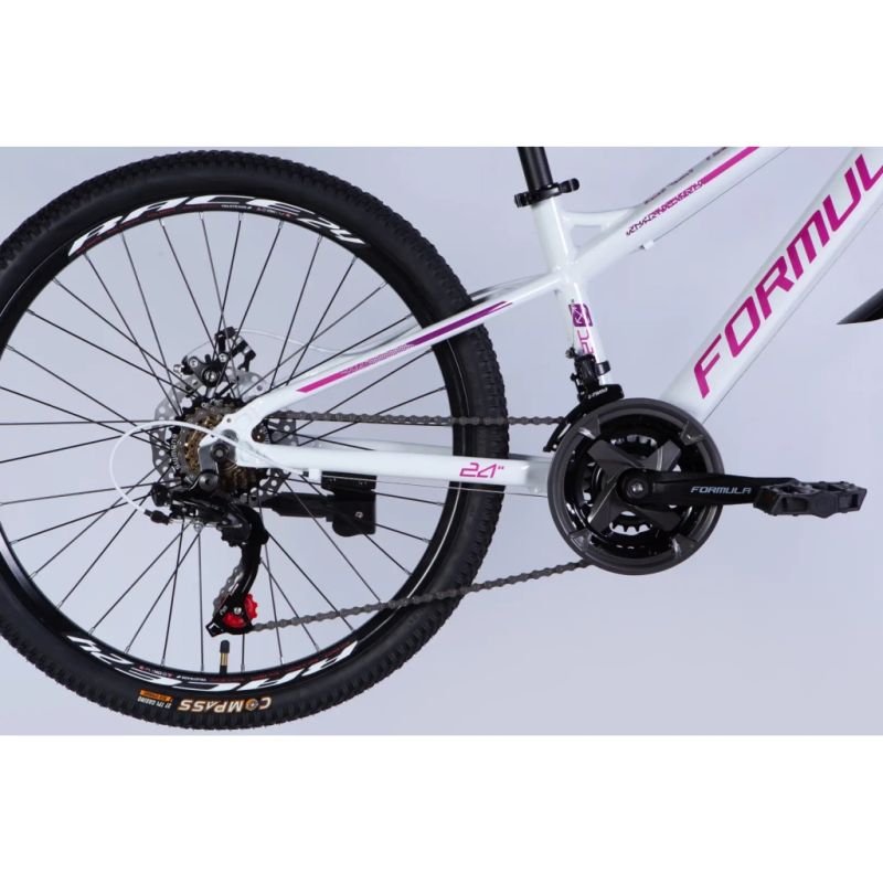 Велосипед Formula 24" BLACKWOOD DD FR рама-12,5" AL 2026 біло-рожевий (OPS-FR-24-444)