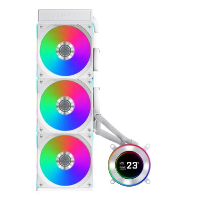 Система рідинного охолодження Lian Li HydroShift II LCD-C 360 FANLESS White (G89.GHS2LCD36W.00)
