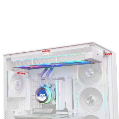 Система рідинного охолодження Lian Li HydroShift II LCD-C 360 FANLESS White (G89.GHS2LCD36W.00)