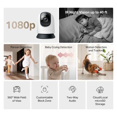Камера видеонаблюдения Mercusys IP-Камера MERCUSYS (MC200) FHD N300 microSD motion detection (MC200)