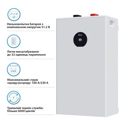 Батарея LiFePo4 Deye (SE-F16-С), 51.2V - 314Ah, 16kWh (SE-F16-С)