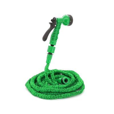 Поливочный шланг Voltronic , 5-15м/50ft, + распылитель, насадка на кран, Green, Box (KY-150G)