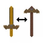 Игрушечное оружие Minecraft Меч-трансформер 2 в 1 (JKC15)