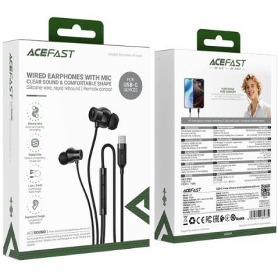 Навушники Acefast L10 USB-C Black (6974316285335)