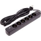 Мережевий фільтр живлення PowerPlant 7м, 6 розеток,USB, Type-C (YS-N6086/7c) (EX610686)