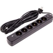 Мережевий фільтр живлення PowerPlant 7м, 6 розеток,USB, Type-C (YS-N6086/7c) (EX610686)