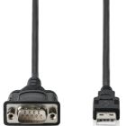 Кабель для передачі даних USB 2.0 AM to COM 1.8m DB9 RS232 FT232RNL black Digitus (DA-70172)