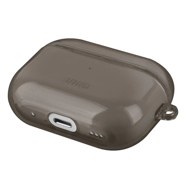 Чехол для наушников Uniq Glase AirPods Pro 2 gen Glossy Smoke (8886463683590)