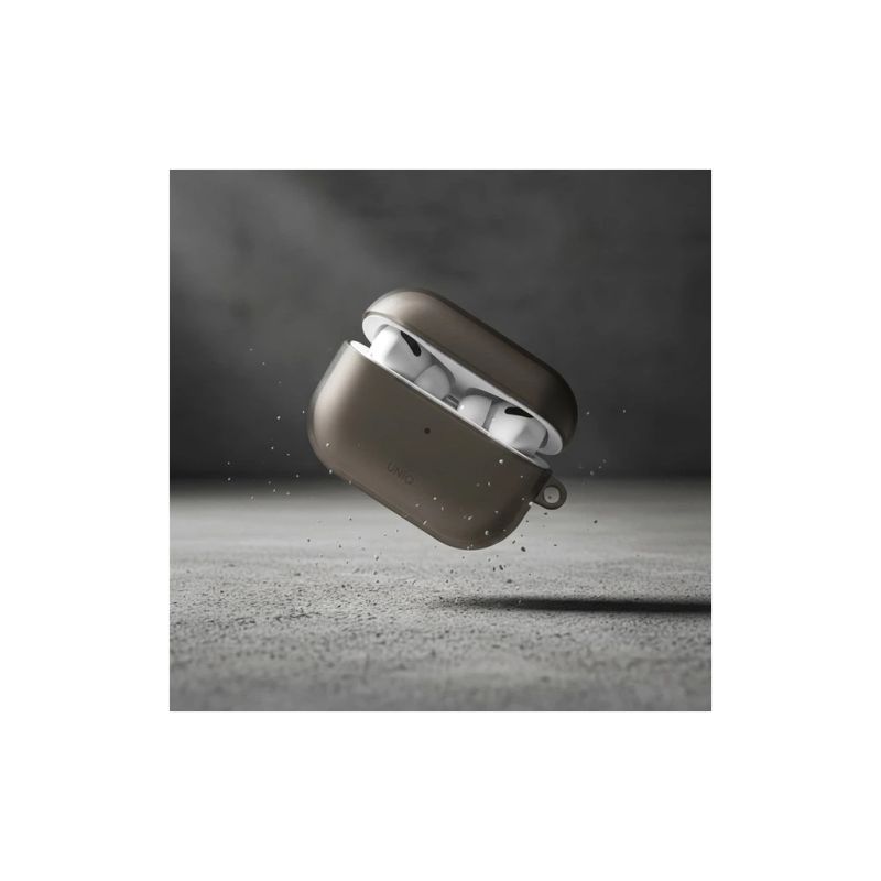 Чехол для наушников Uniq Glase AirPods Pro 2 gen Glossy Smoke (8886463683590)