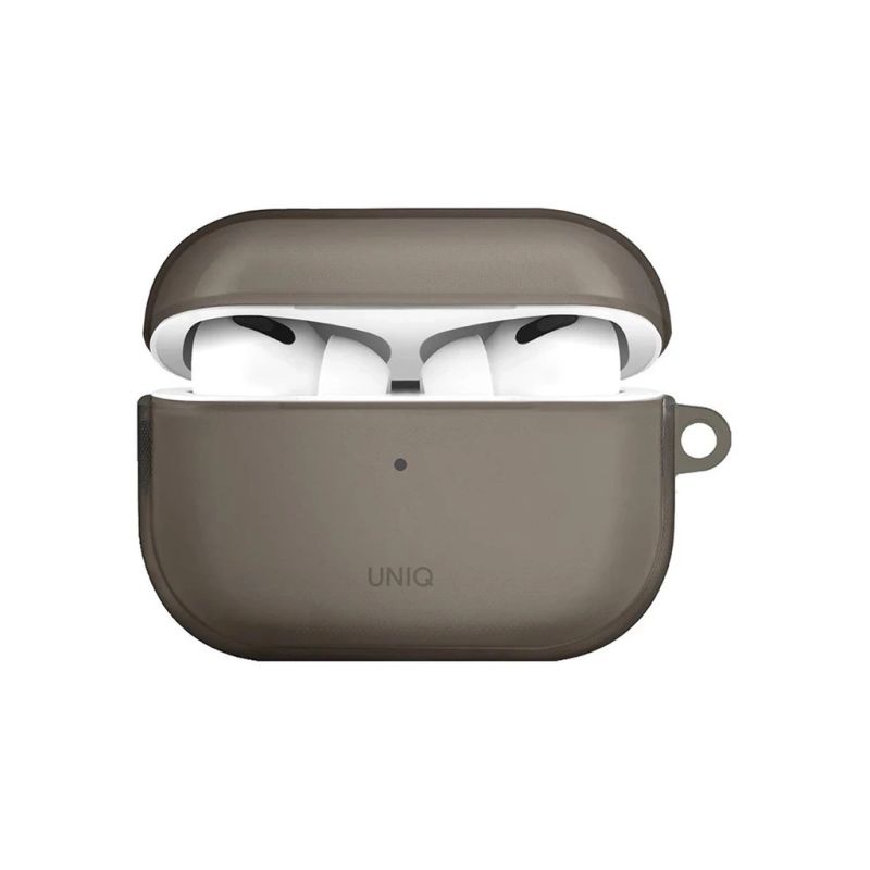 Чехол для наушников Uniq Glase AirPods Pro 2 gen Glossy Smoke (8886463683590)