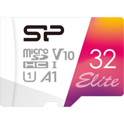 Карта пам\'яті Silicon Power 32GB microSD class10 UHS-I A1 V10 Elite COLOR (SP032GBSTHBV1V20SP)