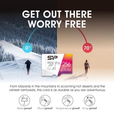 Карта пам\'яті Silicon Power 32GB microSD class10 UHS-I A1 V10 Elite COLOR (SP032GBSTHBV1V20SP)