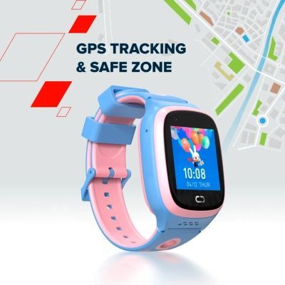 Смарт-часы Canyon ZEFIR KW-49 E-SIM 4G GPS Blue Дитячий смарт-годинник (CNE-KW49BL)