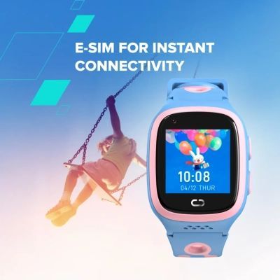 Смарт-часы Canyon ZEFIR KW-49 E-SIM 4G GPS Blue Дитячий смарт-годинник (CNE-KW49BL)