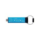 USB флеш накопитель Kingston 128GB IronKey Keypad 200 Type-C Encrypted Blue USB 3.2 (IKKP200C/128GB)