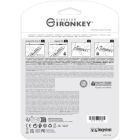 USB флеш накопитель Kingston 128GB IronKey Keypad 200 Type-C Encrypted Blue USB 3.2 (IKKP200C/128GB)