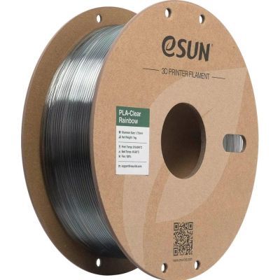 Пластик для 3D-принтера eSUN PLA Clear Rainbow 1,75mm 1kg PURPLE BLUE GREY (PLA-CLRB175RB-ZUH1P1)