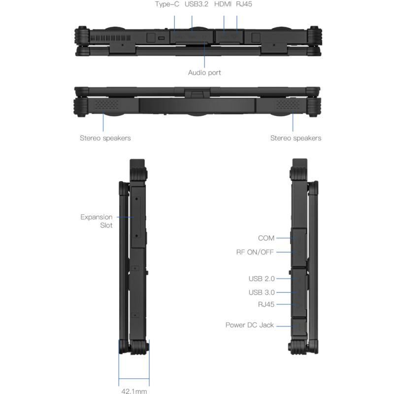 Ноутбук Vinga Scout X14A (X14A-1235161024BWP)
