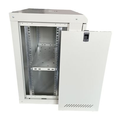 Шкаф настенный GEAR 12U 19" 600x450x650 мм, + полка 19", grey (GWMSN-12U-600-450G)